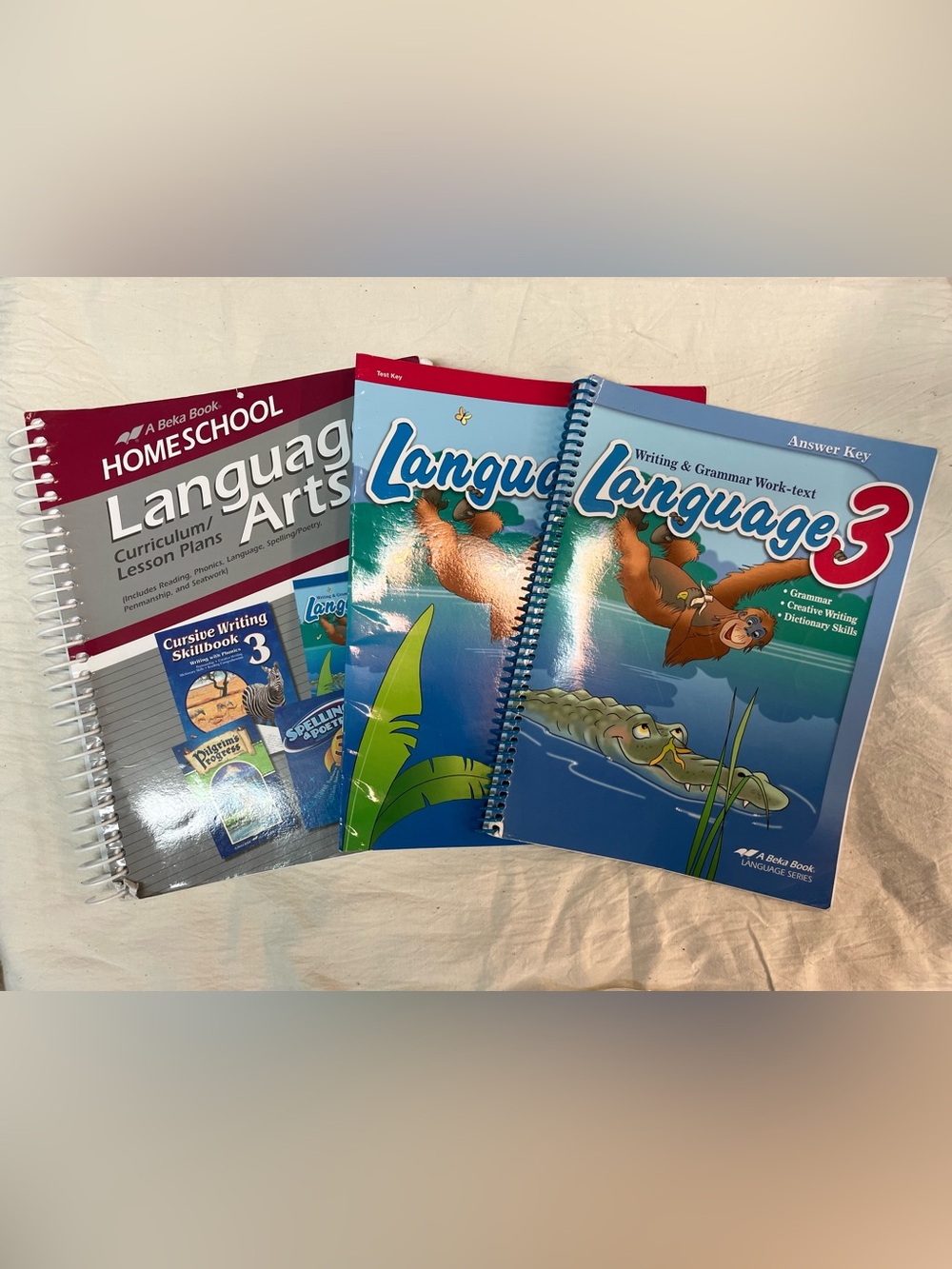 Abeka Language Arts 3 Lesson Plan Work-text Test Answer Key Homeschool Teacher